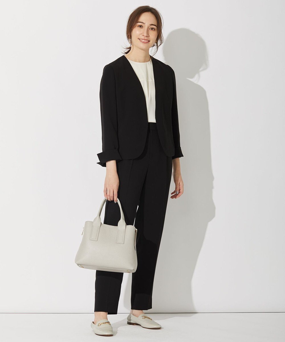 自由区 【セットアップ可】ダブルクロス ノーカラージャケット 