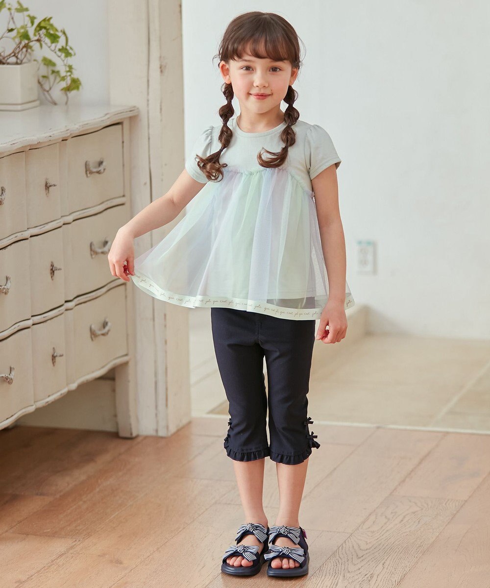 ANY KIDS フリル カプリ パンツ 