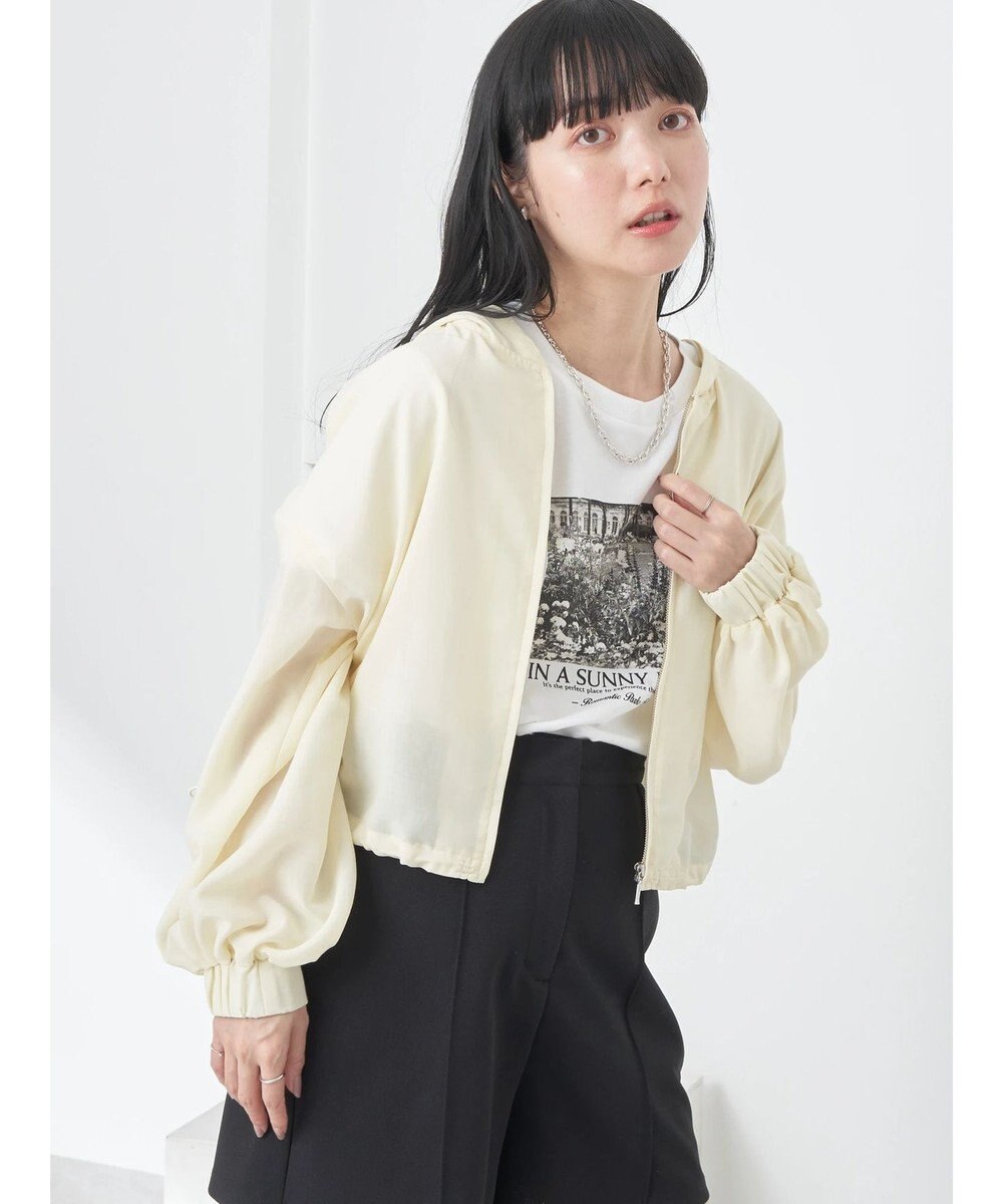 earth music&ecology シアーフードブルゾン 