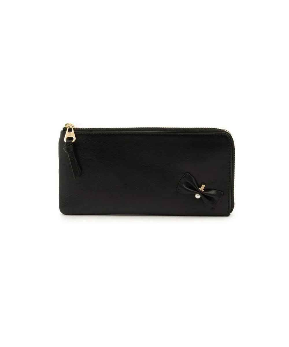 LANVIN en Bleu ペアル 薄マチLファスナー長財布 