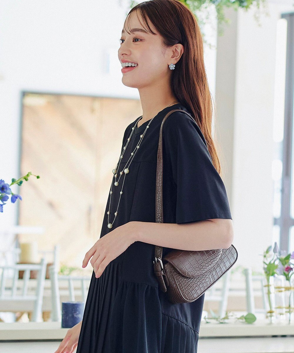 Tiaclasse 【安田美沙子さん着用・2TYPE肩紐/ショルダー&斜め掛け】フラップミニバッグ 