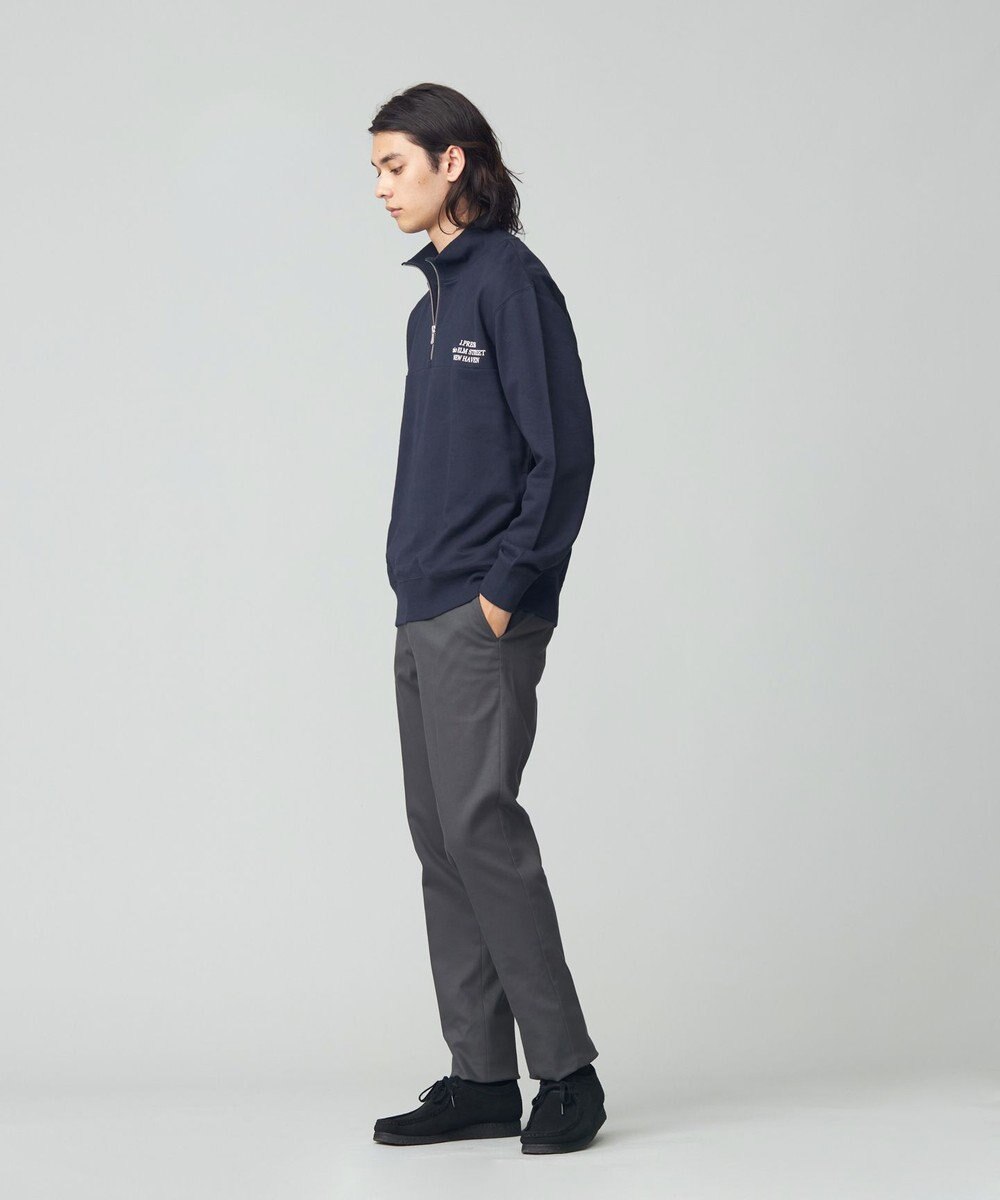 J.PRESS MEN インレージャージー ロゴハーフジップスウェット 