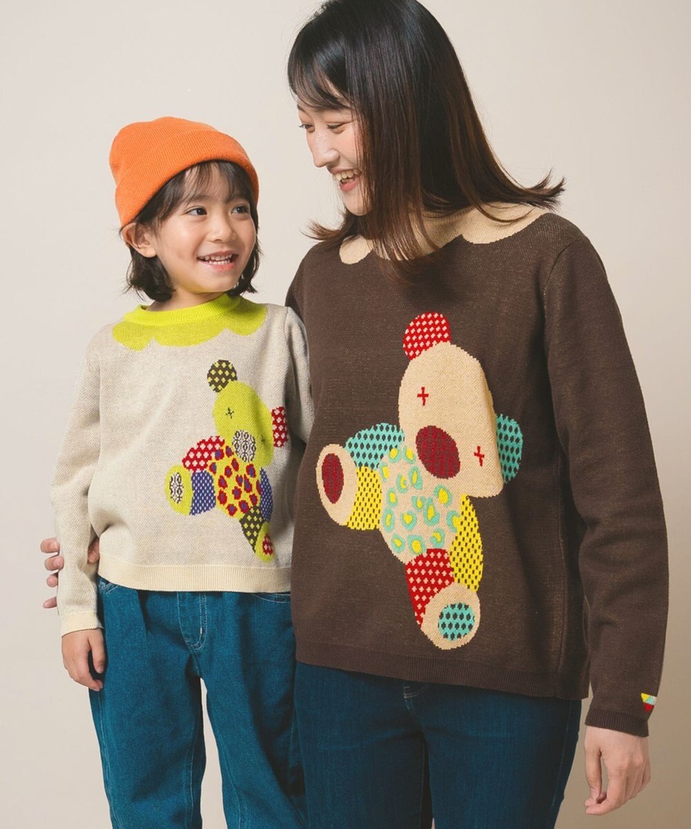 ami amie 【UNISEX】カラフルくまプルオーバーFree Size 