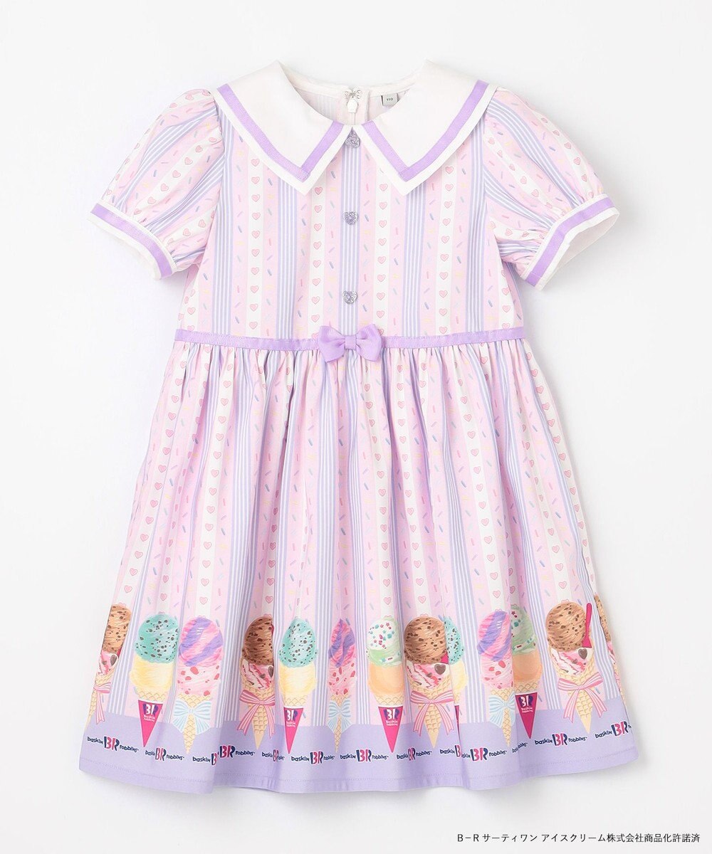 ANY KIDS 【any FAM×サーティワン アイスクリーム】ストライプ ワンピース 