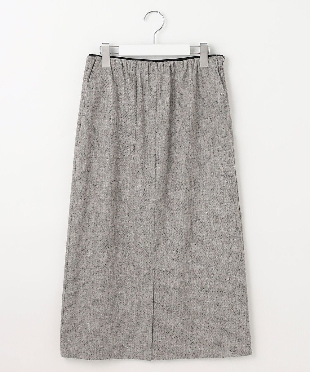 自由区 L シルクネップツイード スカート 