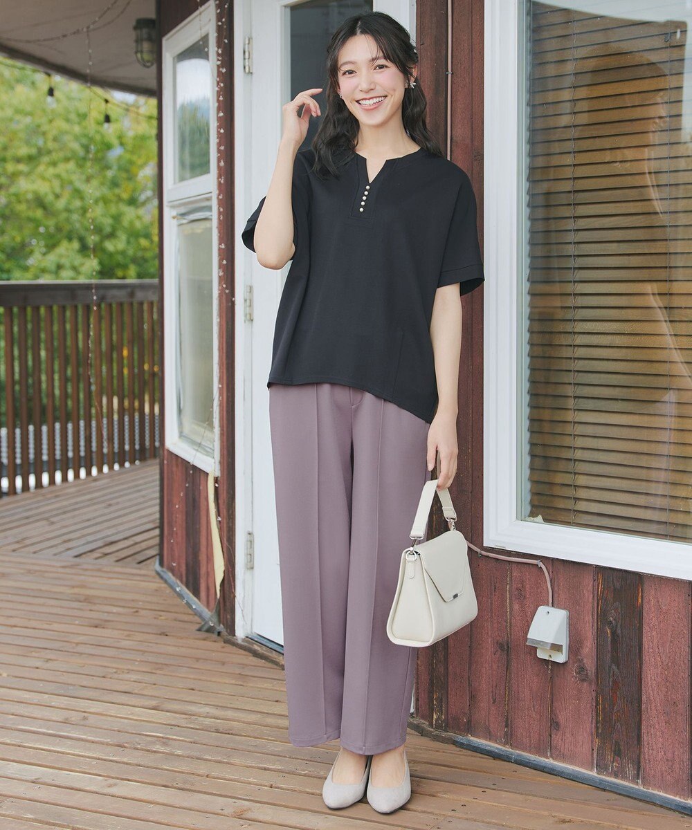 Tiaclasse 【サラごこち】選べるパンツ(テーパード/ワイド） 