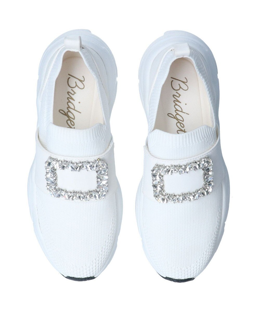 Bridget Birkin 【Bridget Birkin】ビジューバックルニットスニーカー 
