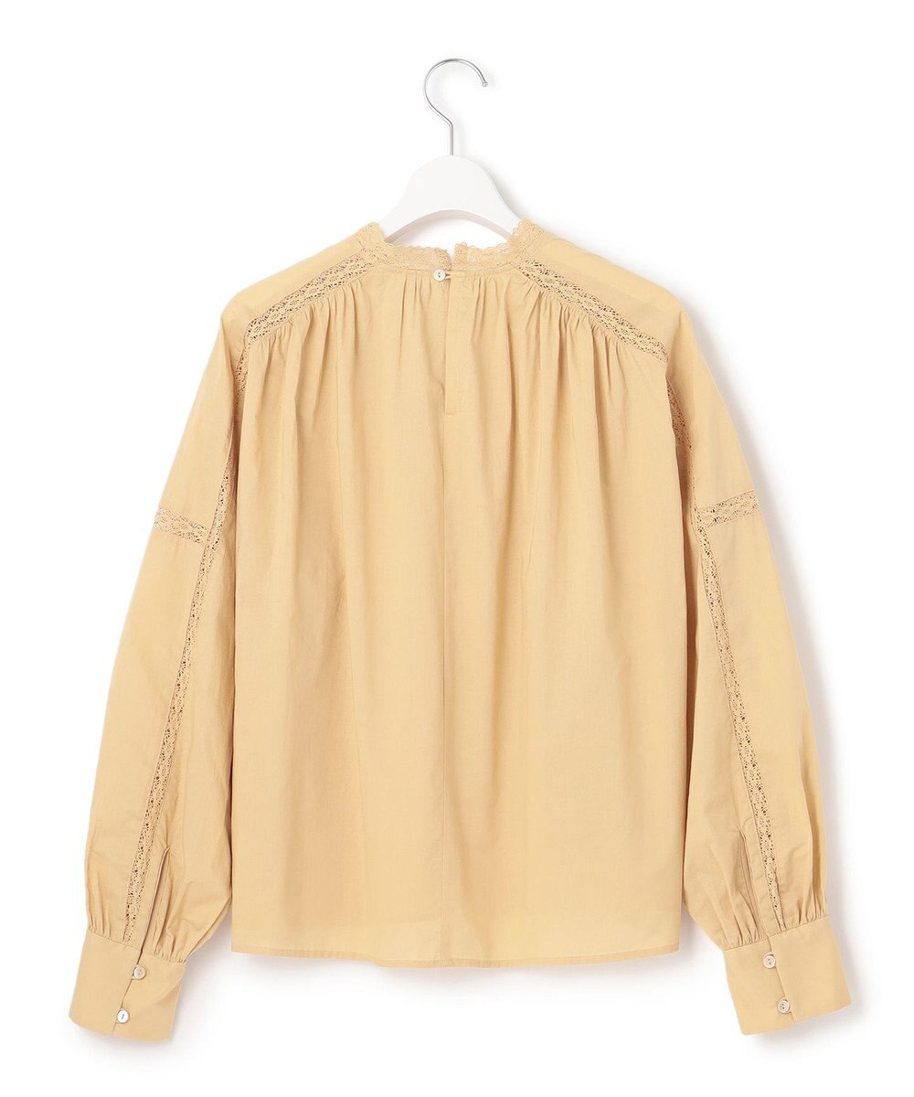 23区 【SLOW/洗える】コットンローン トーションレース ブラウス 