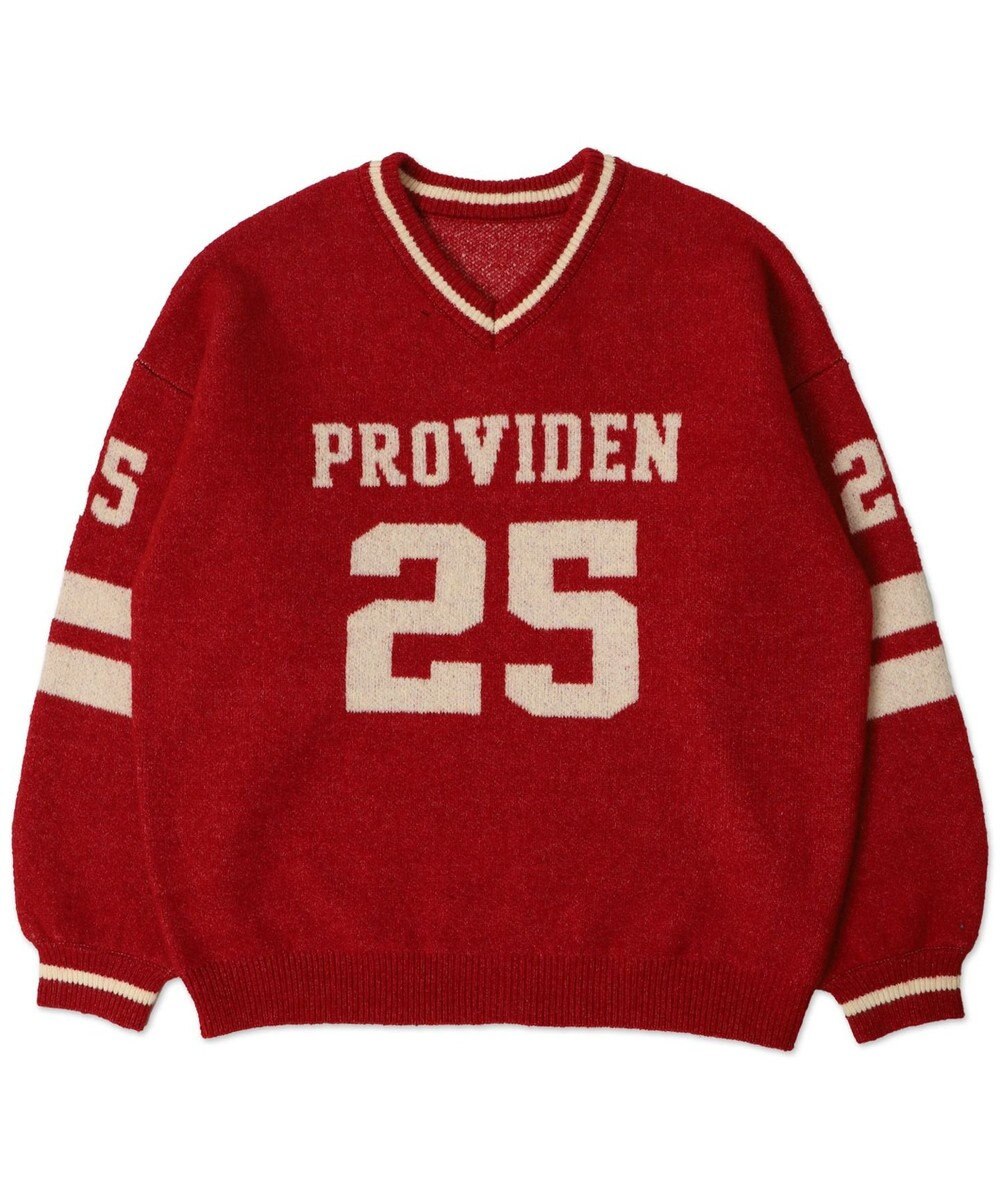 WEGO ナンバリングラインフラッフィーニット 