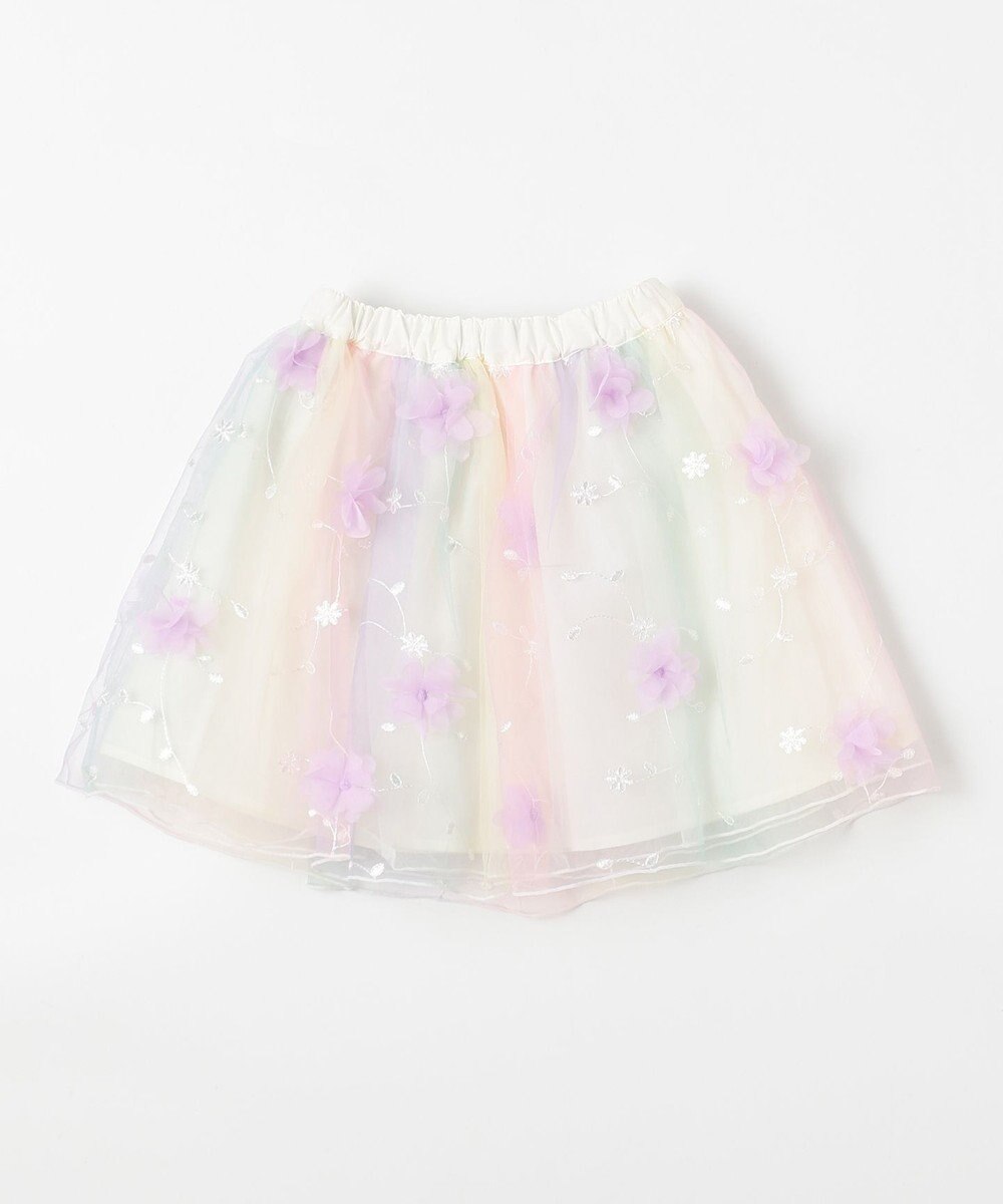 ANY KIDS 立体フラワー チュール スカート 