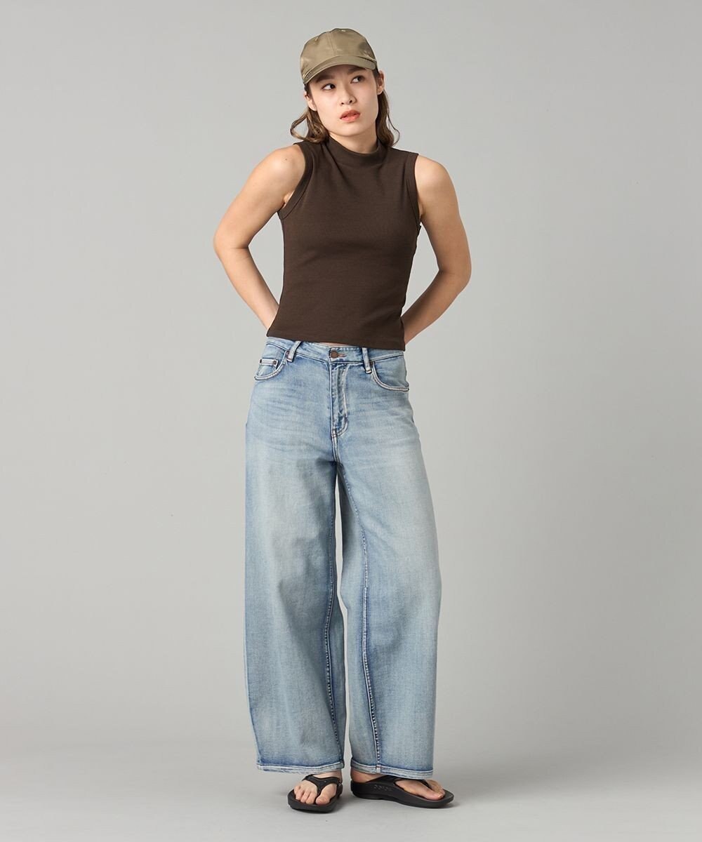 Chacott ソフトリブノースリーブTシャツ 