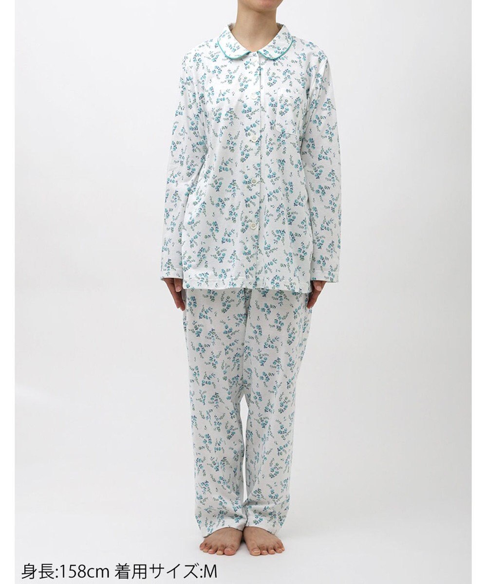 Wing パジャマ 長袖 長ズボン 綿混天竺素材 レディース EP7035 ウイング／ワコール 