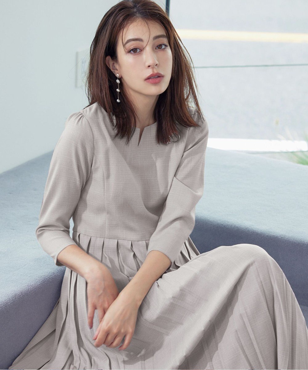 Tiaclasse 【洗える】プリーツワンピース 