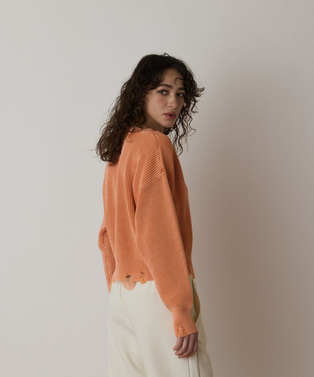 GRACE CONTINENTAL ピグメントニットトップ 