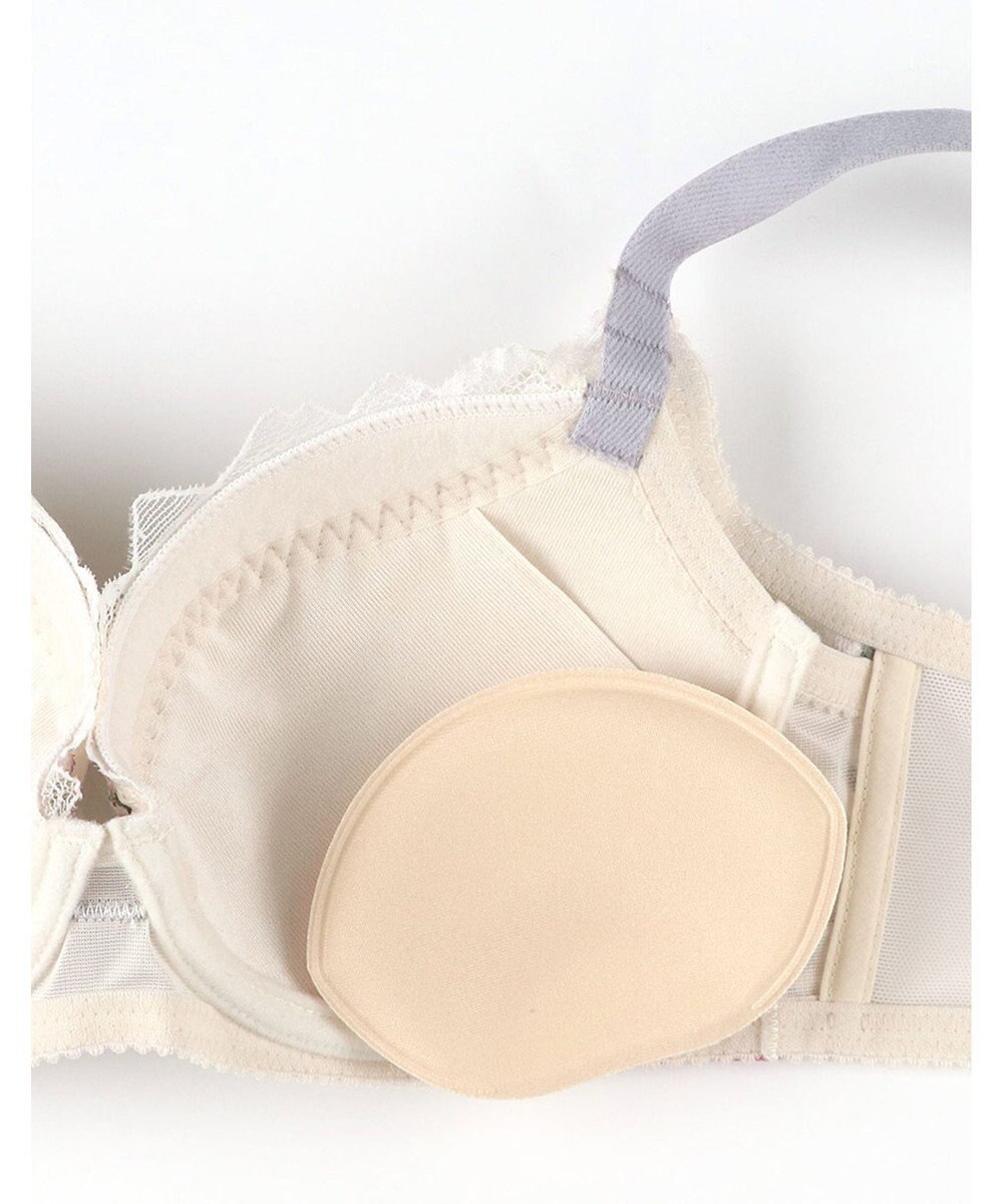 WACOAL ブラジャー 【リボンブラ 脇すっきり】 脇高設計 着やせシルエット 動いても谷間キープ レディース BXB423 /ワコール 