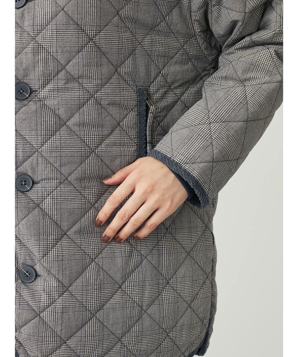 Green Parks キルティングノーカラーブルゾン 