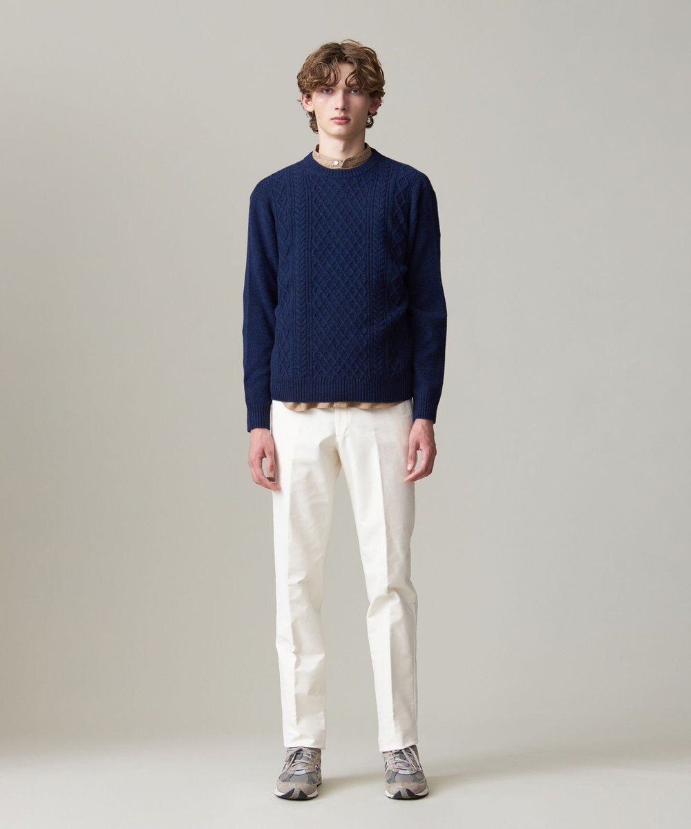 J.PRESS MEN 【KING SIZE】【Cash Lamb’s wool】ケーブルニット / クルー 