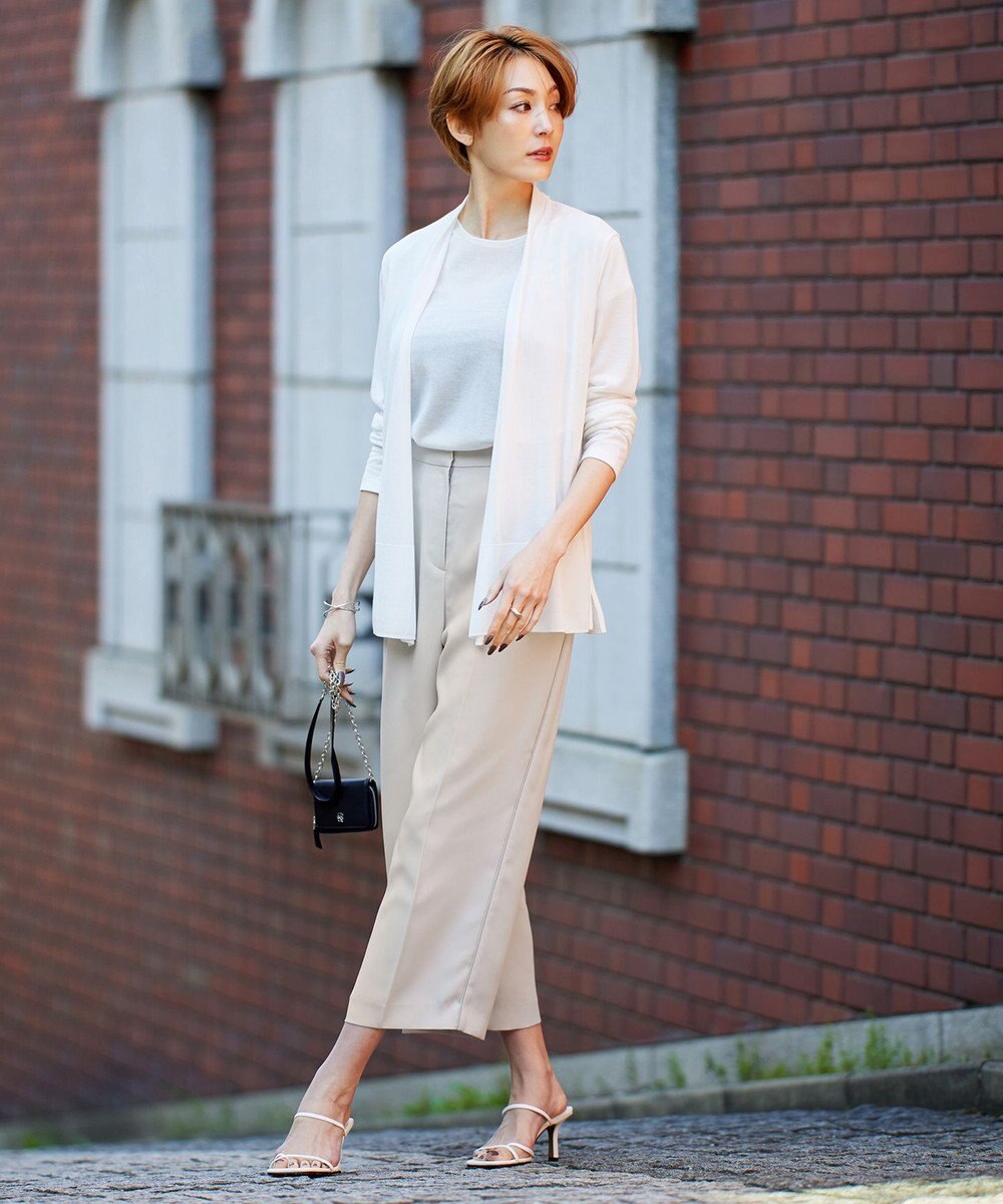 ICB L 【接触冷感・洗える】PINION ショートカーディガン 