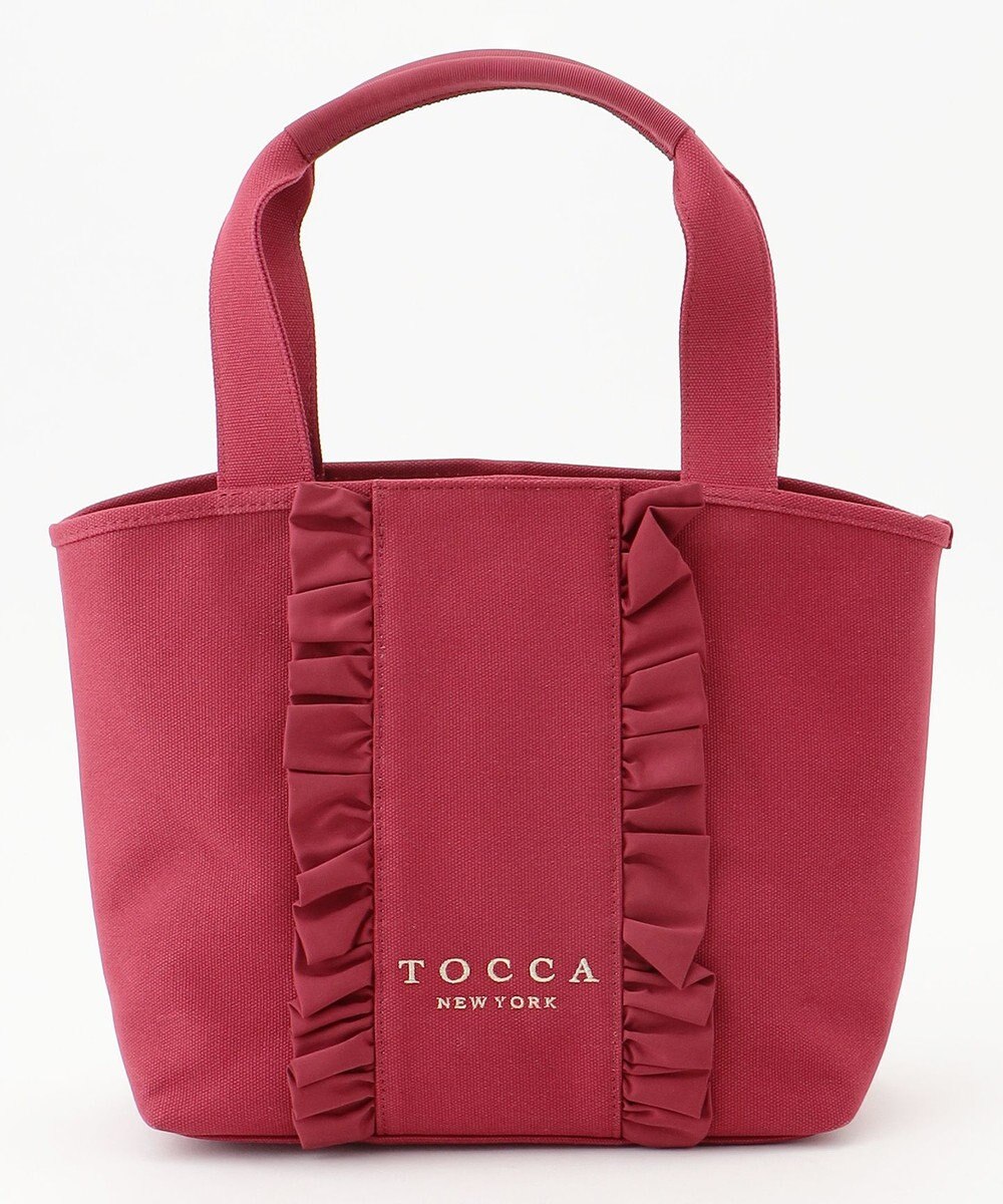 TOCCA 【A4サイズ対応】RIBBON FRILL CANVASTOTE キャンバストートバッグ 
