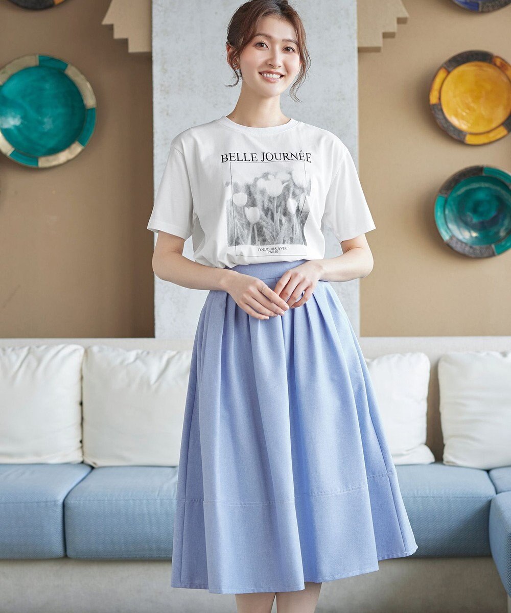 Tiaclasse L 【おのののかさん着用】「サマケア」グラフィックプリントTシャツ 