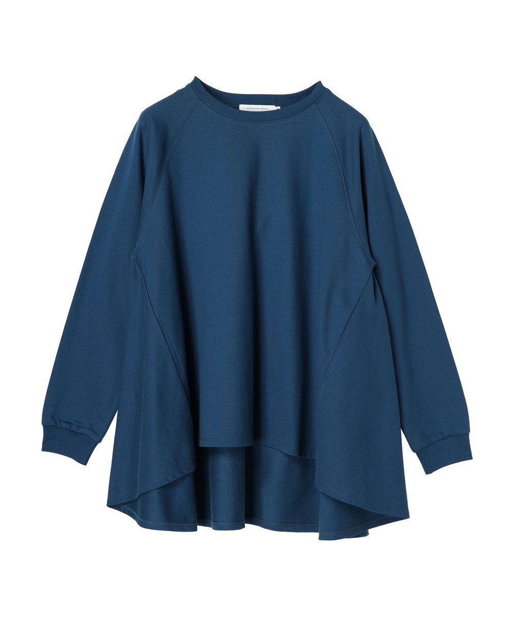 AMERICAN HOLIC バックフレアミニ裏毛チュニック 