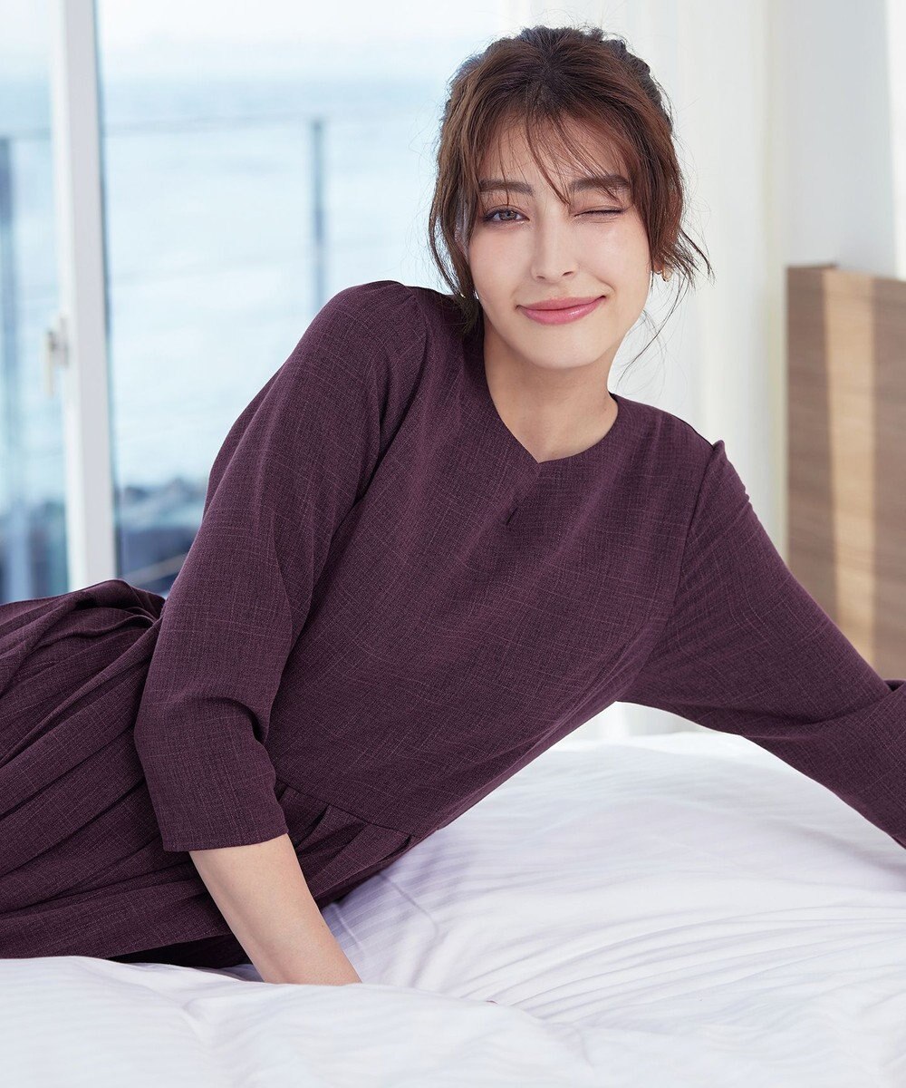 Tiaclasse 【洗える】プリーツワンピース 