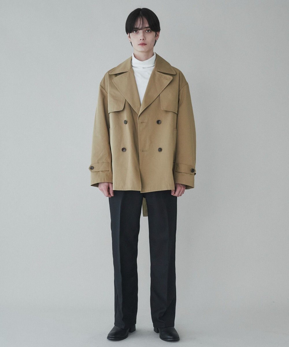 WEGO 【ユニセックス着用ITEM】ショートトレンチジャケット 