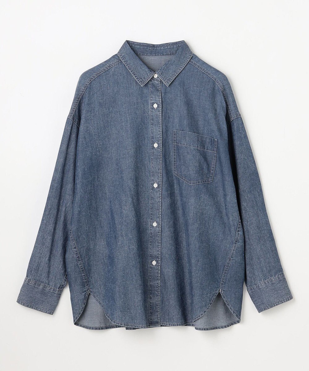 ANY L シアーデニムオーバーシャツ 