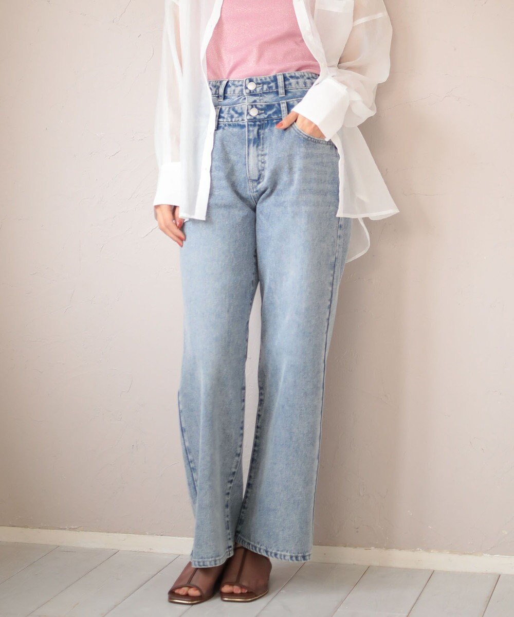 Green Parks ・ＥＬＥＮＣＡＲＥ　ＤＵＥ　Ｗウエストデニムパンツ 