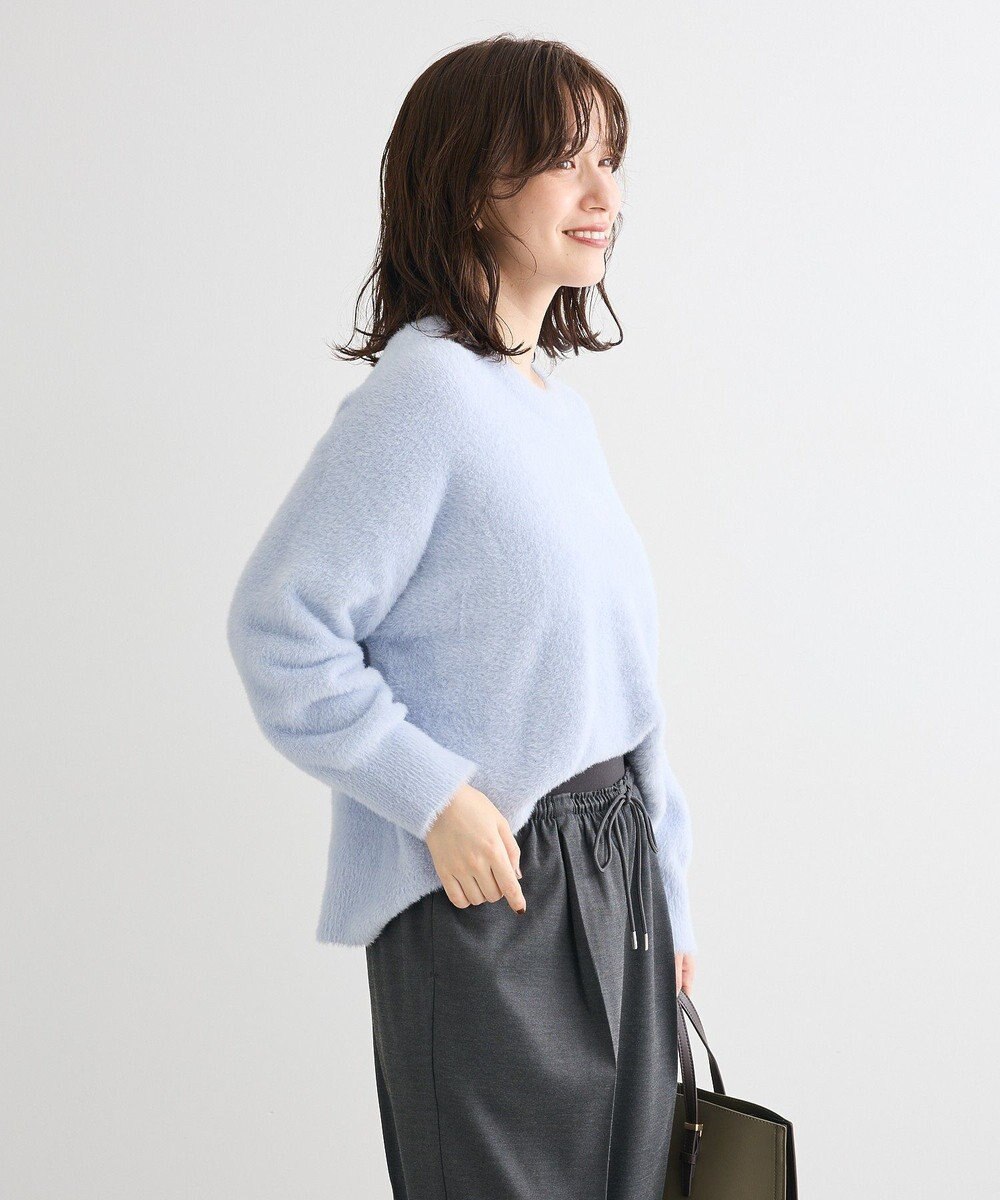 Green Parks シャギークルーネックニットプルオーバー 