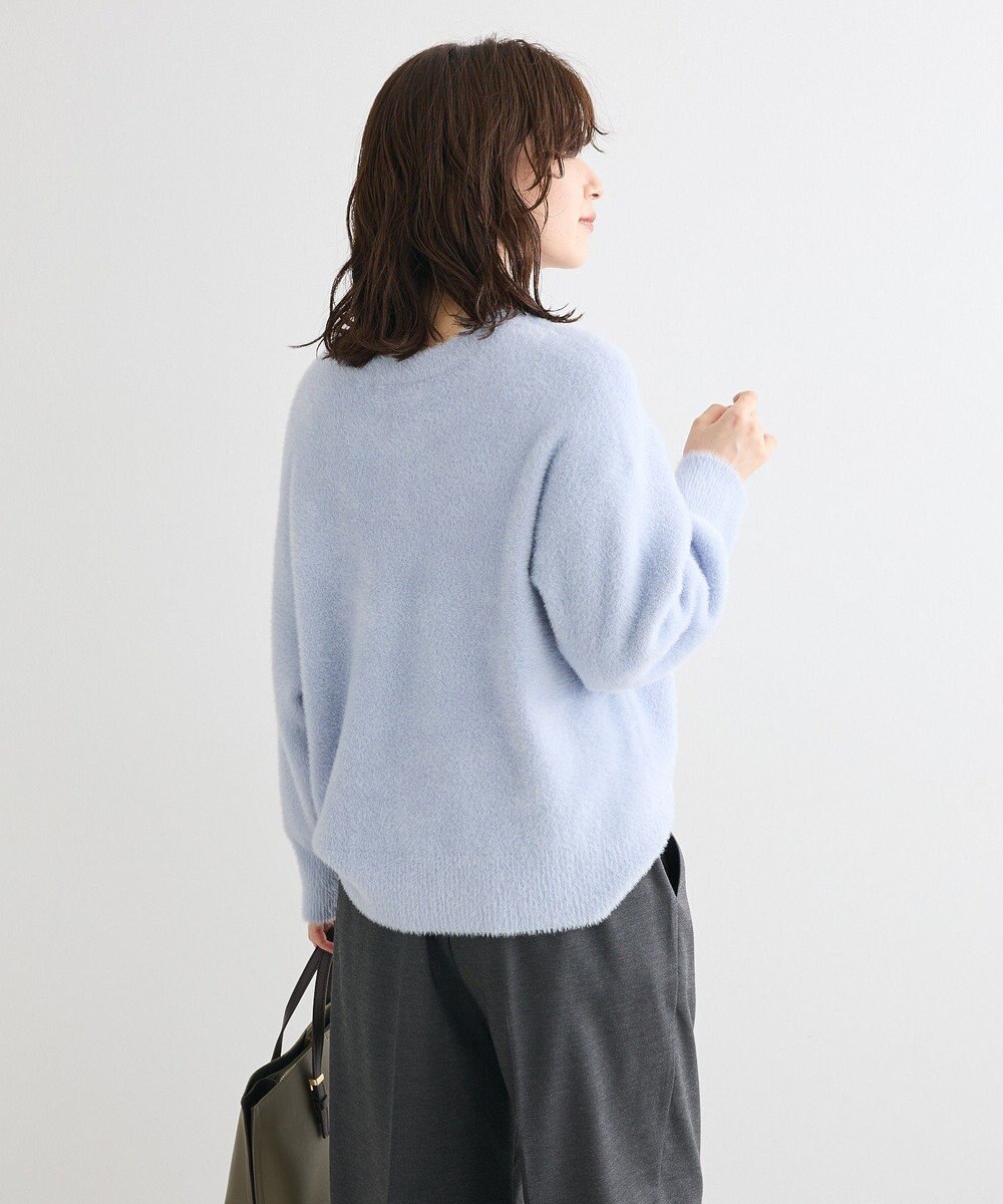 Green Parks シャギークルーネックニットプルオーバー 