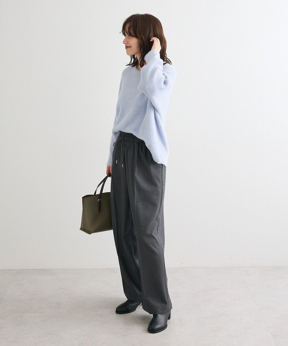 Green Parks シャギークルーネックニットプルオーバー 