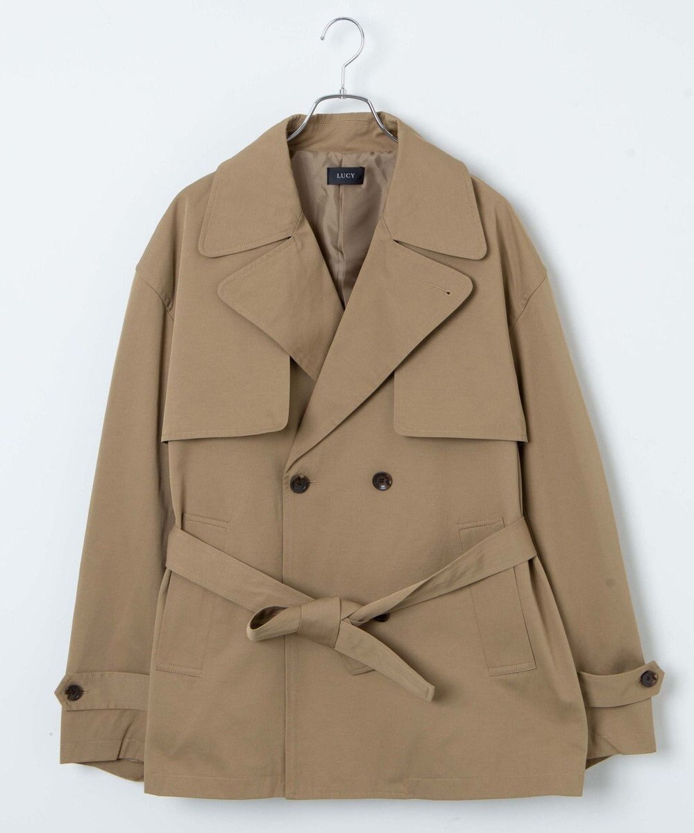 WEGO 【ユニセックス着用ITEM】ショートトレンチジャケット 