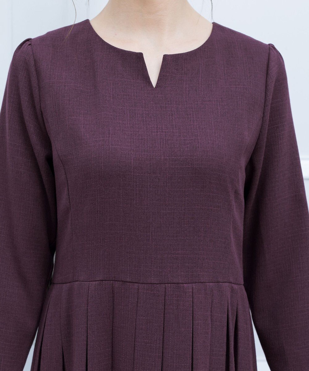 Tiaclasse L 【洗える】プリーツワンピース 