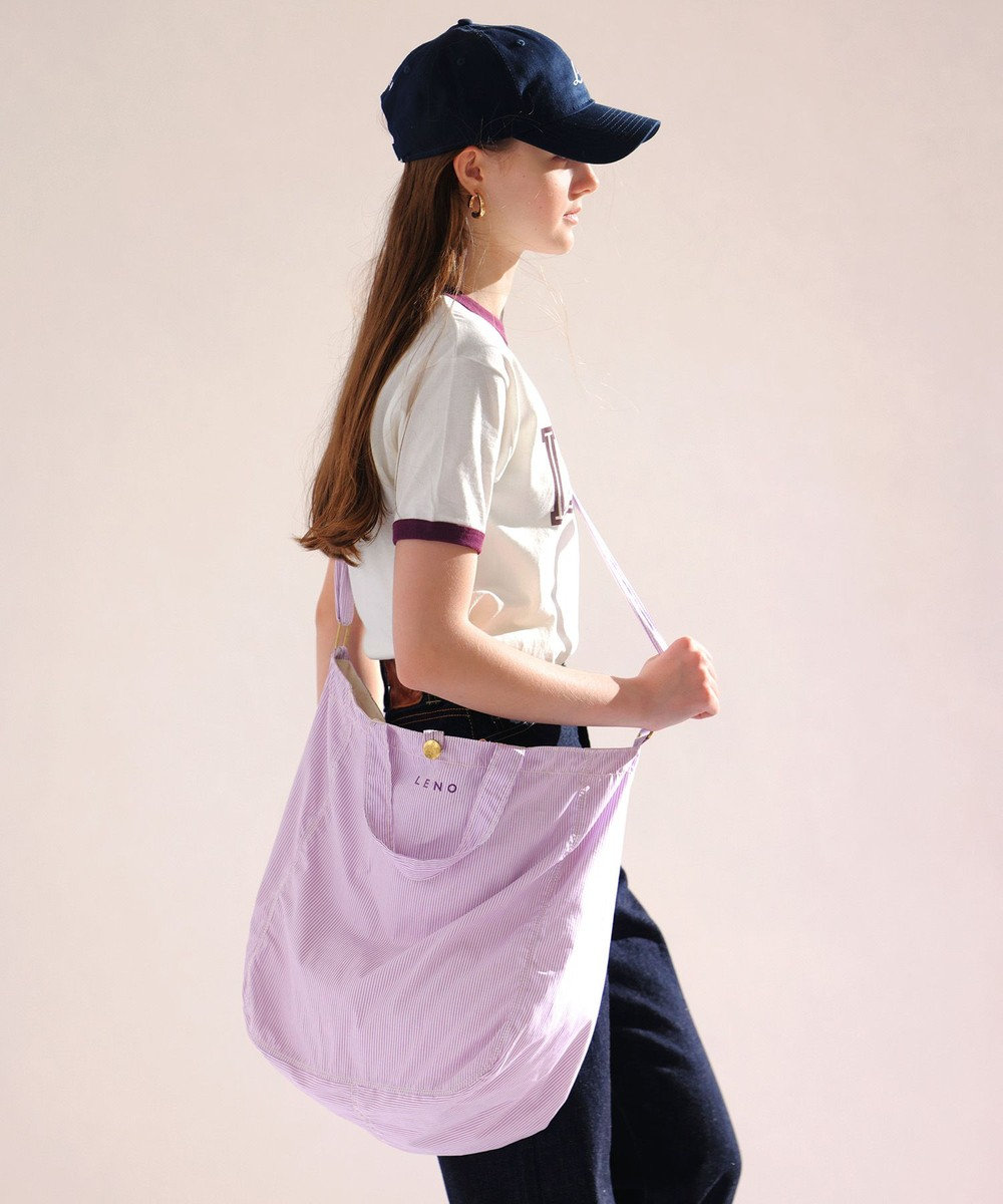 LENO NEWS PAPER BAG CANDY STRIPE / ニュースペーパーバッグ 