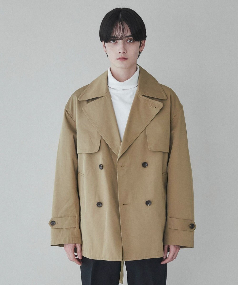 WEGO 【ユニセックス着用ITEM】ショートトレンチジャケット 