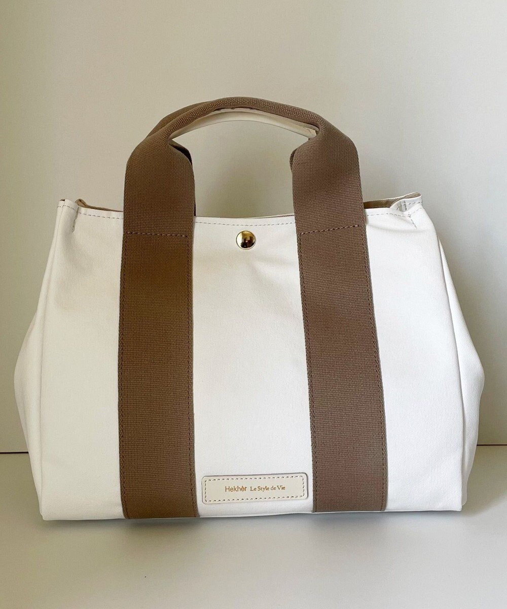 Hekhèr Le Style de Vie 新色追加【日本製 / 2WAY】PUコートコットンキャンバス トートバッグ medium 