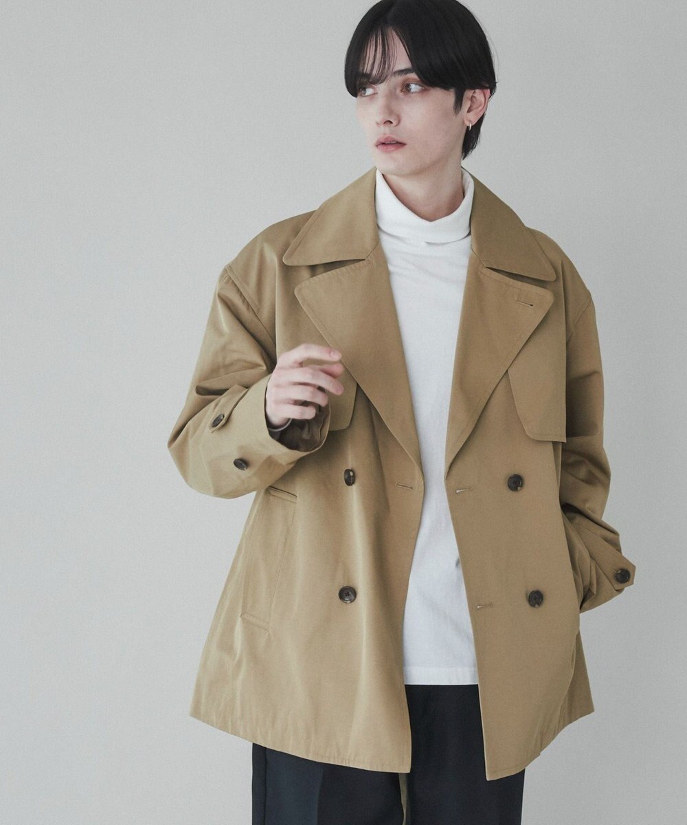 WEGO 【ユニセックス着用ITEM】ショートトレンチジャケット 