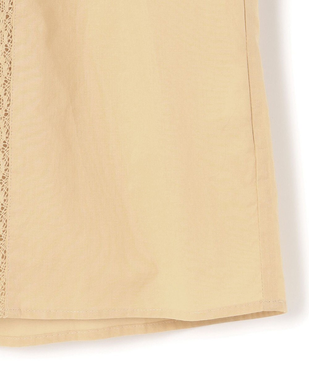 23区 【SLOW/洗える】コットンローン トーションレース ブラウス 