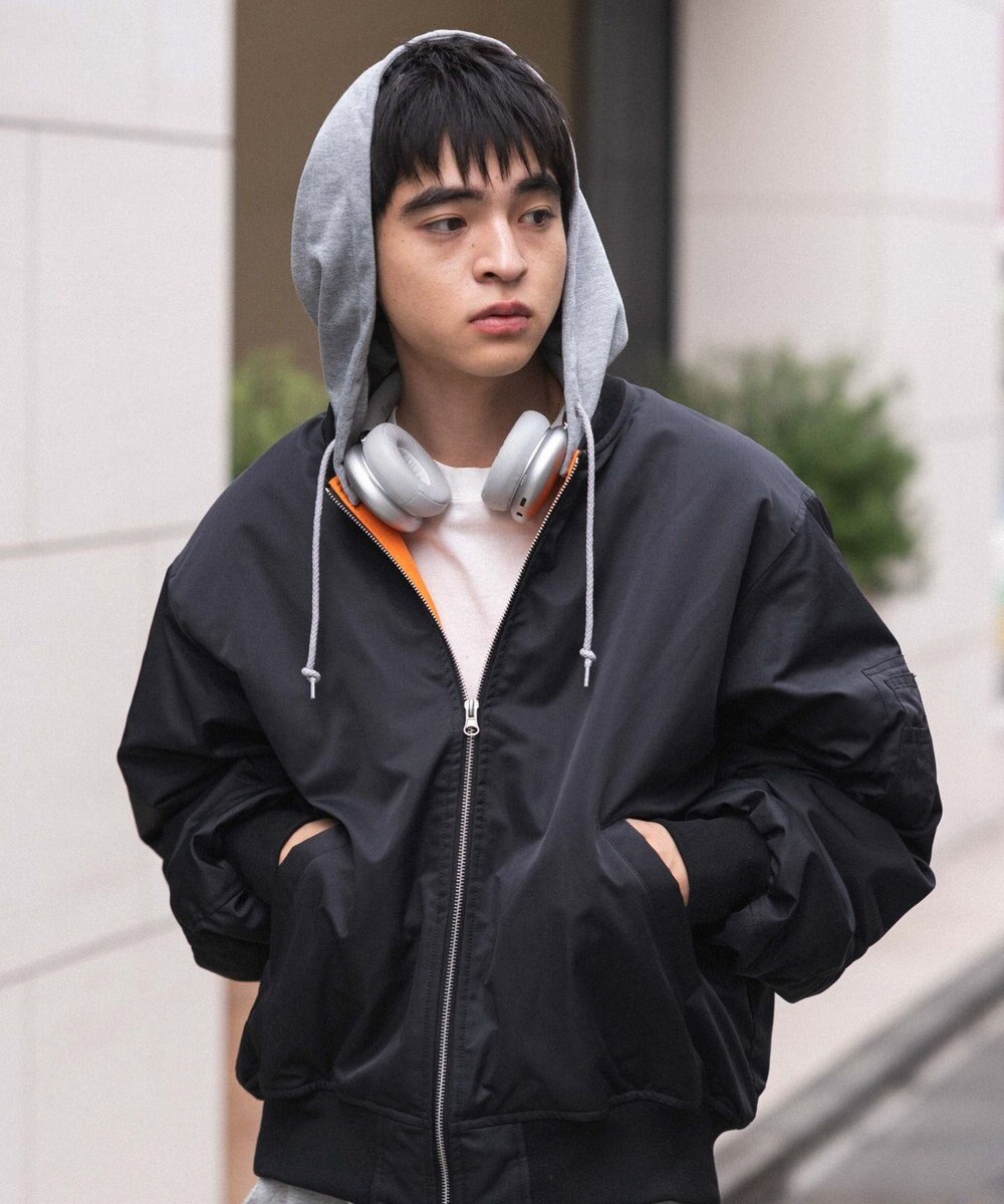 WEGO 【ユニセックス着用ITEM】2WAYフードパファーMA－1 