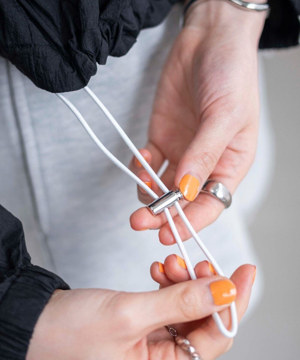 WEGO シアーナイロンラインショートパーカー 