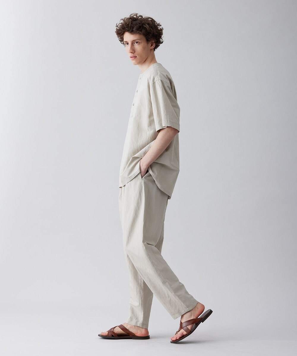 UNFILO MENS ライトリネン ワイドパンツ [23年春夏商品] 