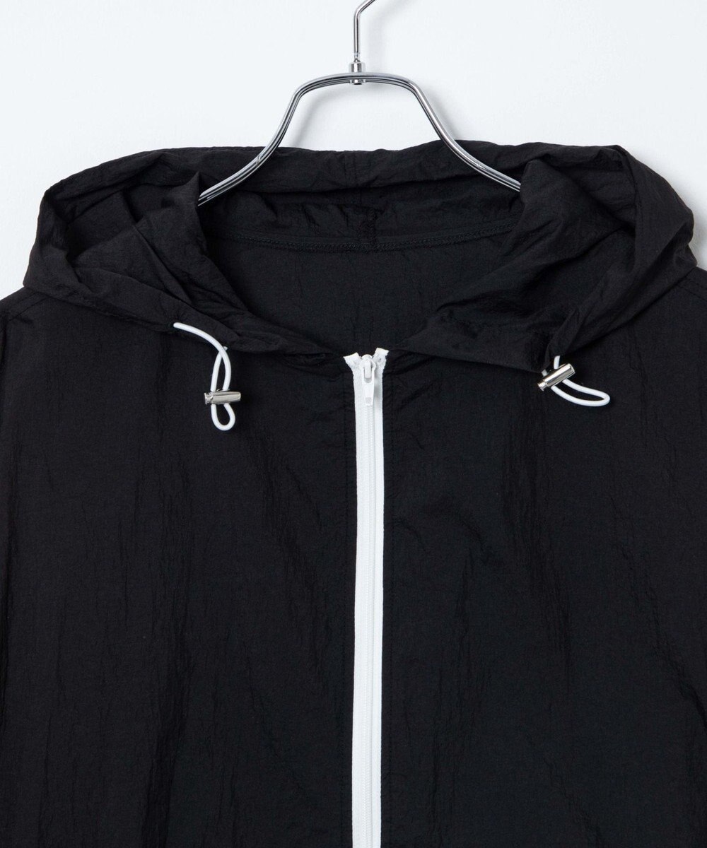 WEGO シアーナイロンラインショートパーカー 