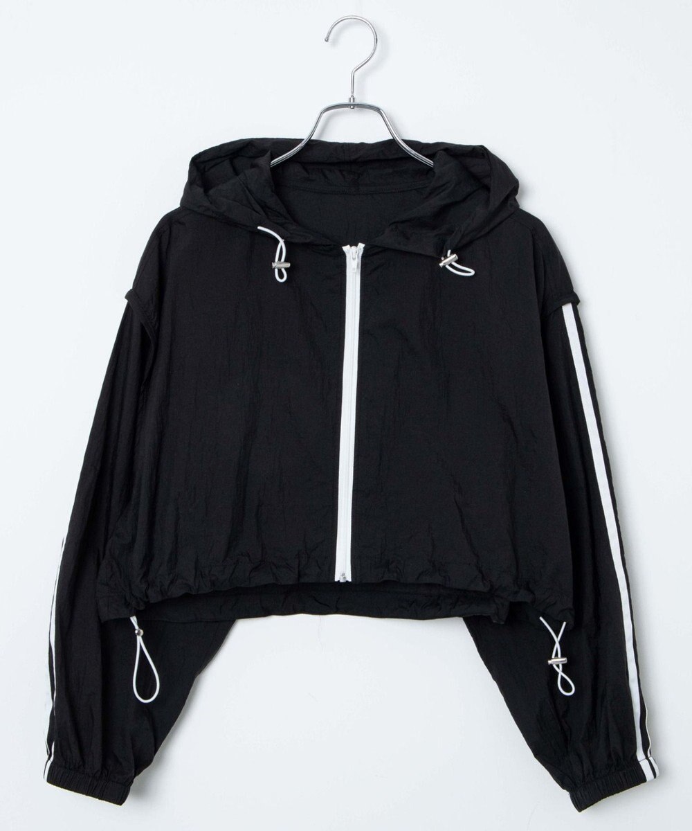 WEGO シアーナイロンラインショートパーカー 