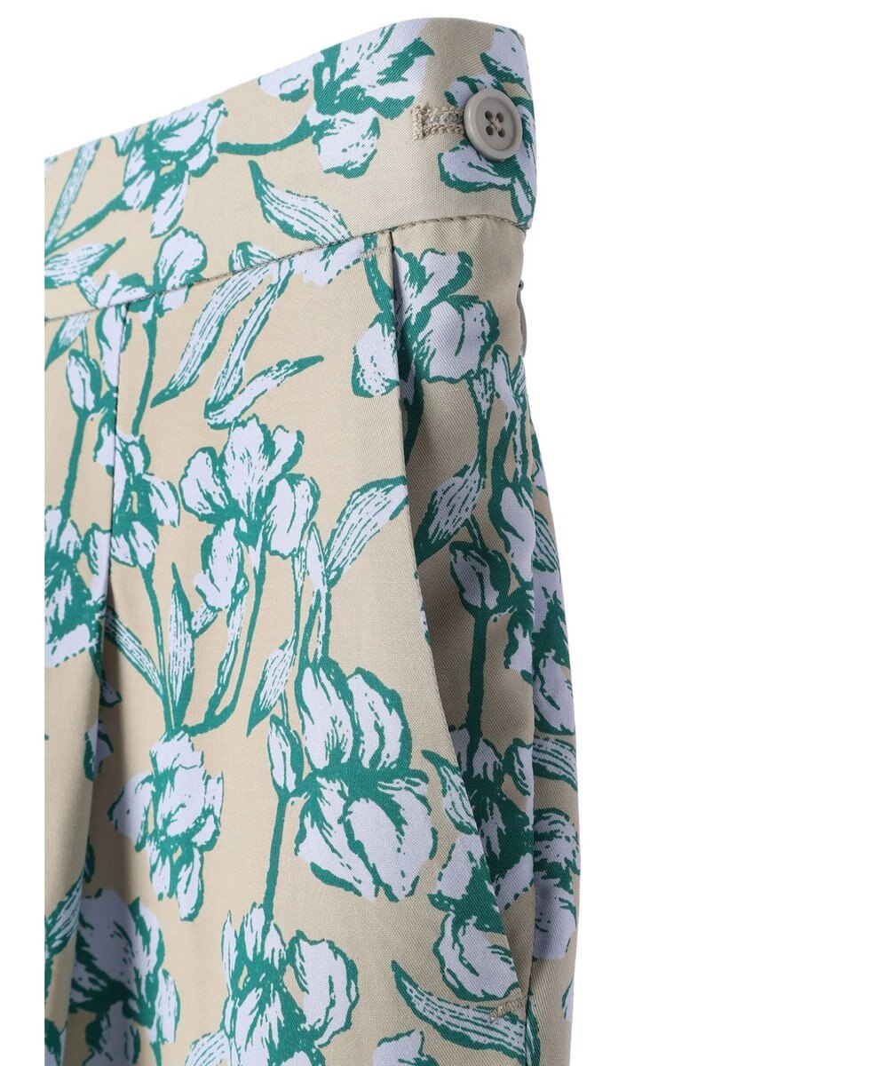 Green Parks Ｂ．レーヨン混プリントパンツ 