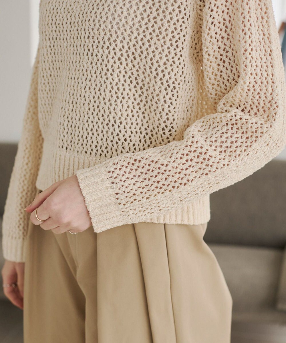 WEGO 【ANGIE VINTAGE】MIXメッシュポロニット 