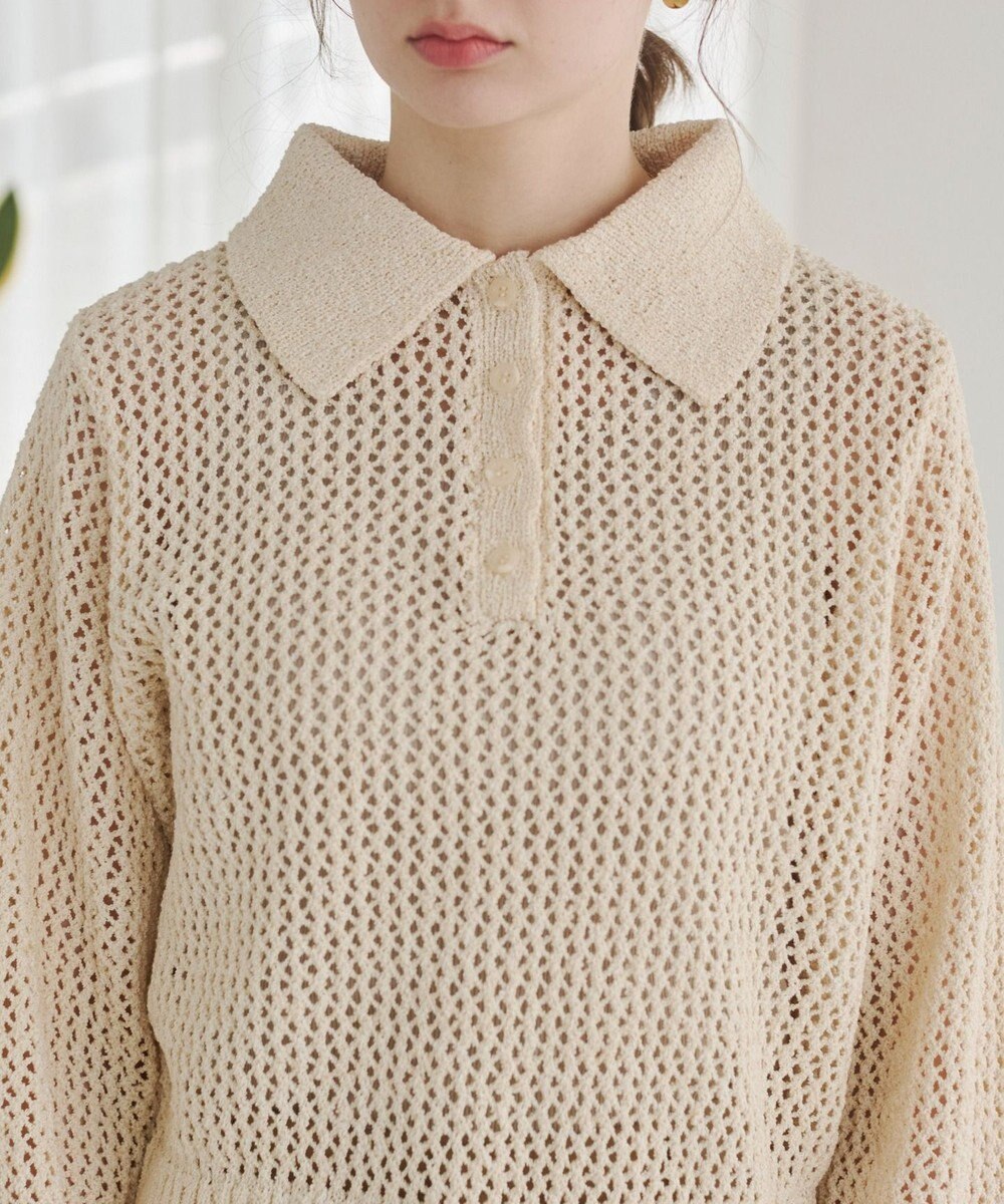 WEGO 【ANGIE VINTAGE】MIXメッシュポロニット 