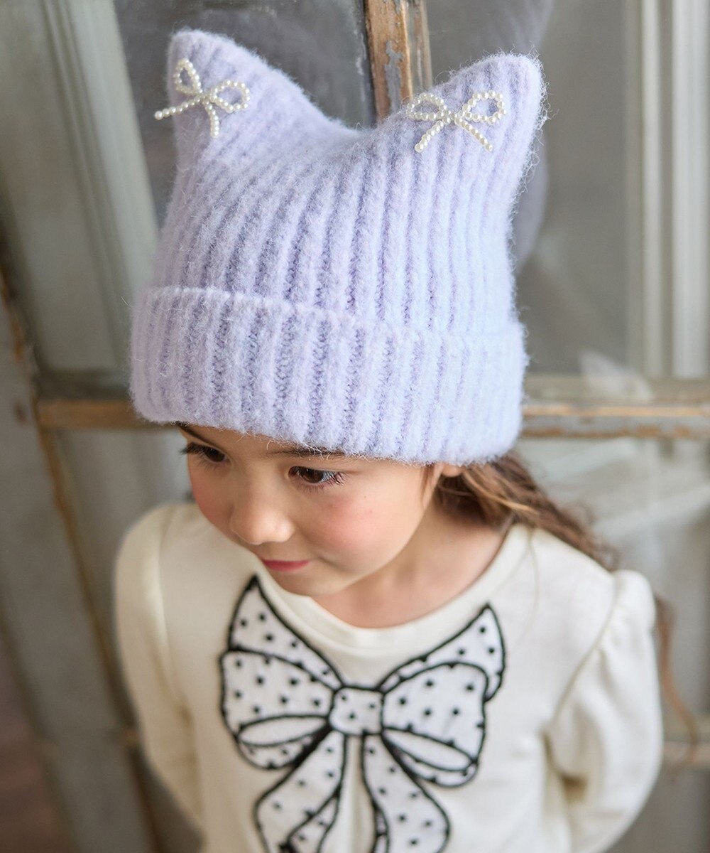 ANY KIDS ネコニットキャップ 