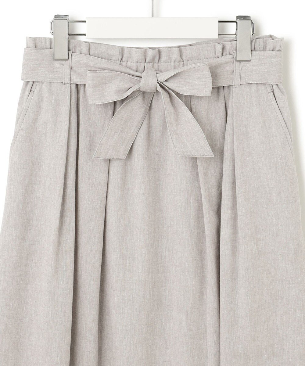 23区 L 【SLOW/洗える】リネンコットン スカート 
