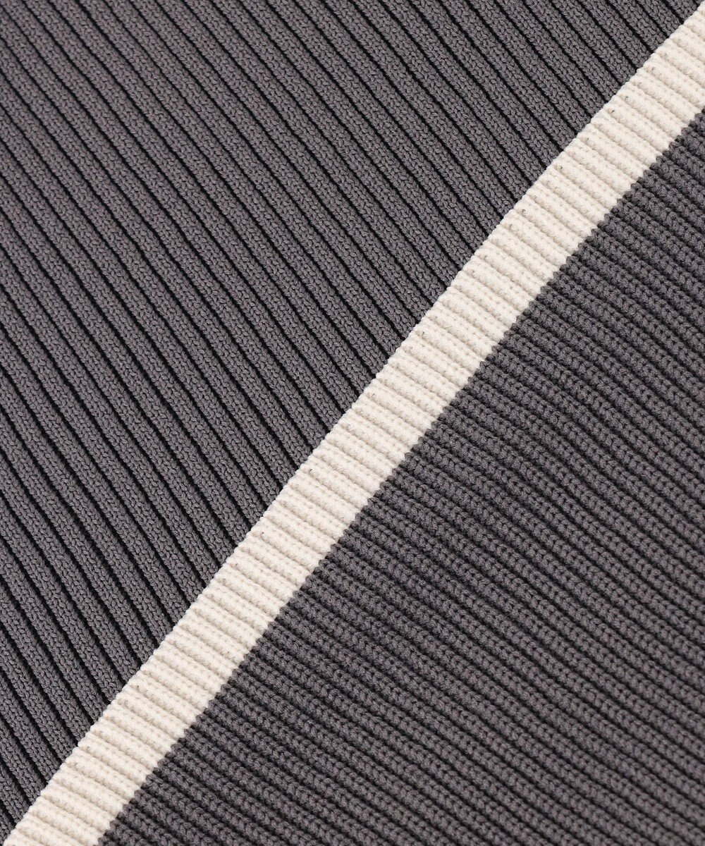 Feroux 【洗える】バイカラーペプラム ニット 